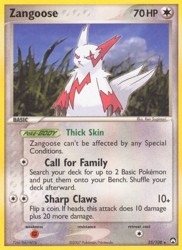 Zangoose card artwork