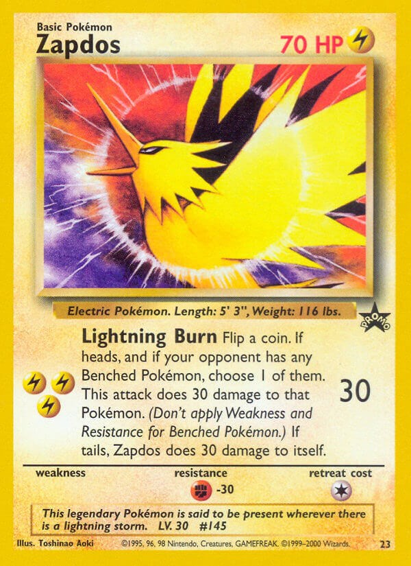 Zapdos Giant Pokemon Card Print -  Norway