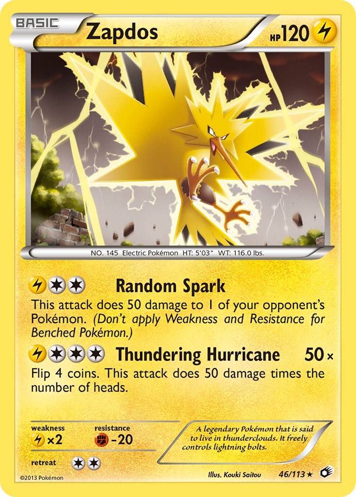 Zapdos Giant Pokemon Card Print -  Norway