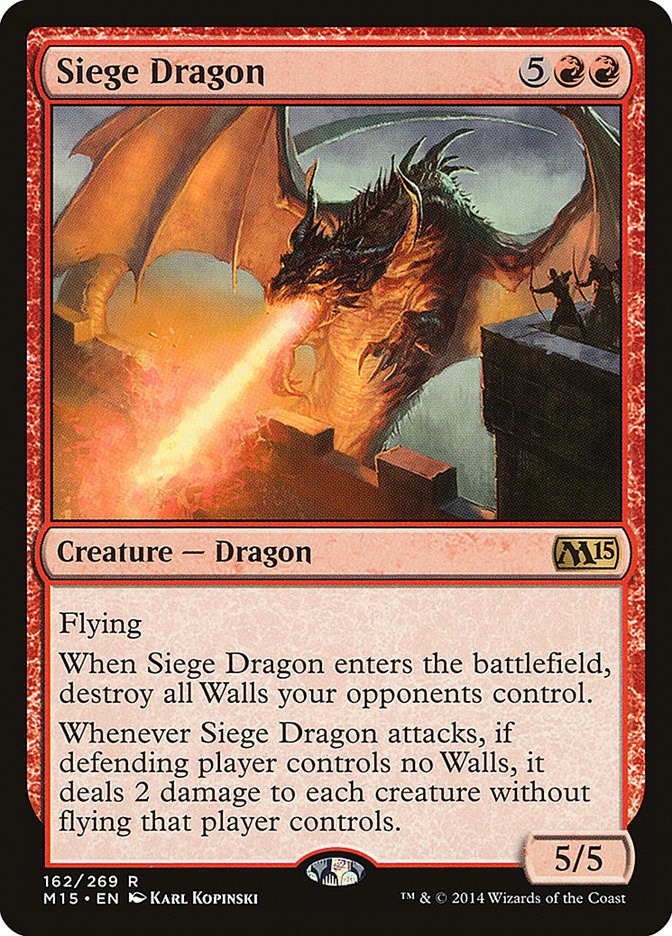 Siege Dragon - Magic 2015 (M15) - Magic: The Gathering