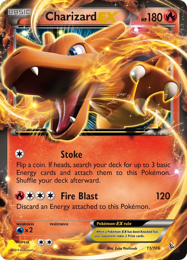 Charizard EX 11 XY Flashfire Pokemon