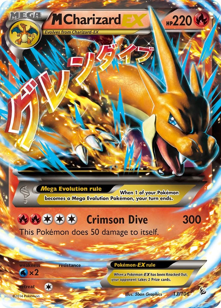 M Charizard EX (Y) - XY - Flashfire - Pokemon