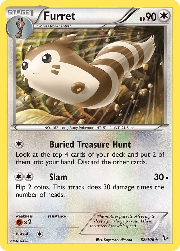 Furret card artwork