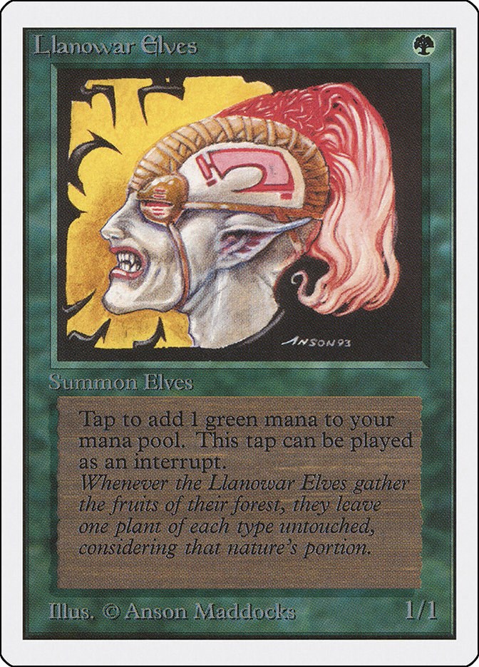 Llanowar Elves - Unlimited Edition - Magic: The Gathering