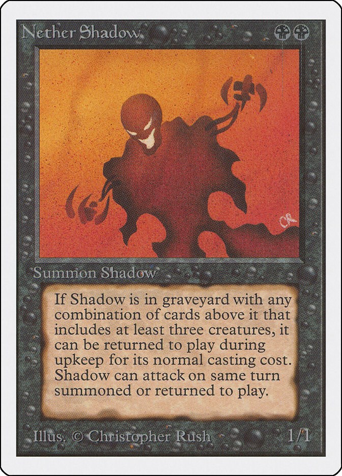 本店は 冥界の影 Nether Shadow 旧枠 MTG 30th edition マジック：ザ