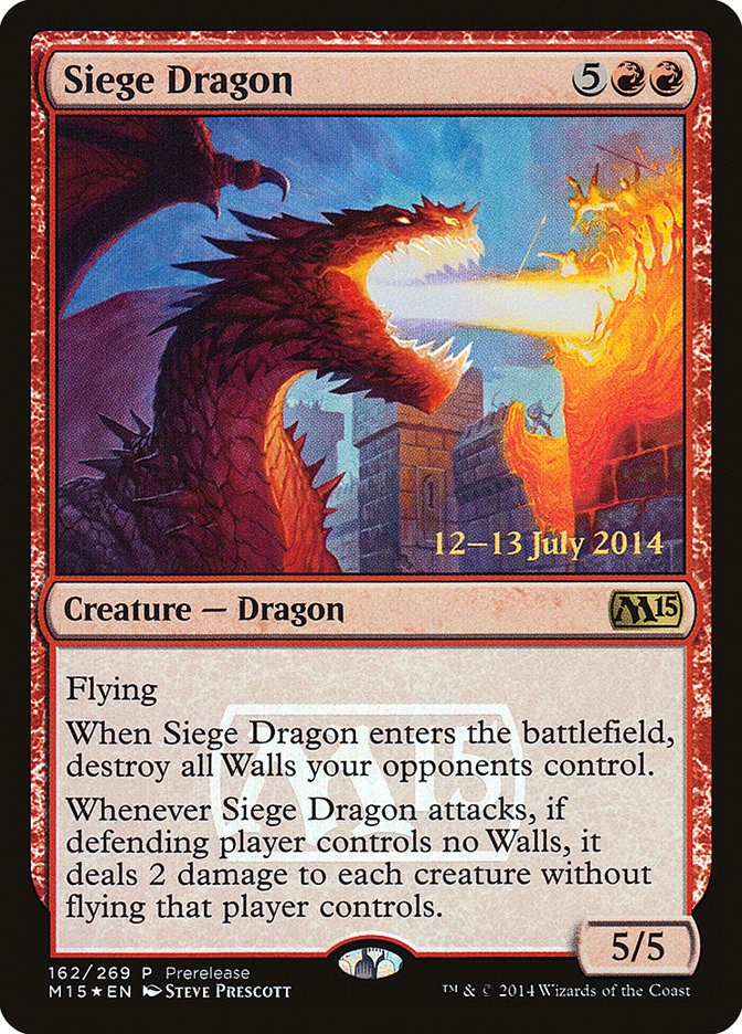 Siege Dragon - Prerelease Cards - Magic: The Gathering