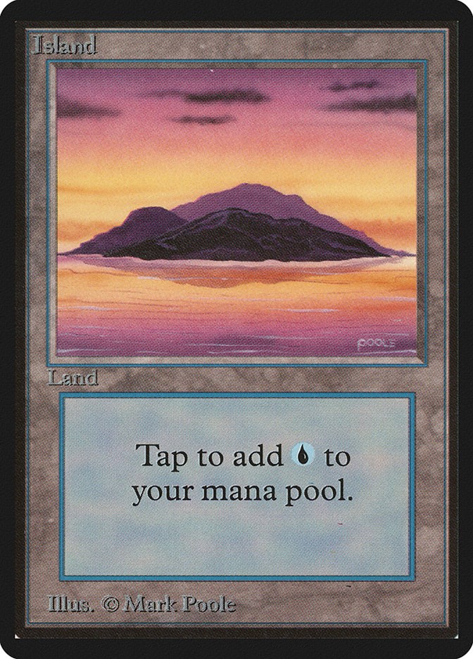 Island (A) - Beta Edition - Magic: The Gathering