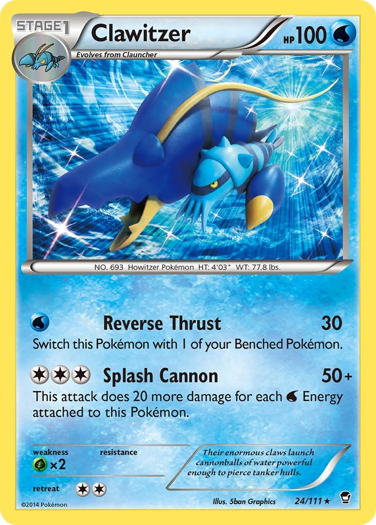 Clawitzer card artwork