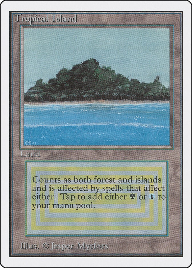 Tropical Island - Unlimited Edition - Magic: The Gathering