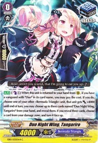 Duo Night Wing, Tangariro (Black) - EB - Divas Duet - Cardfight Vanguard