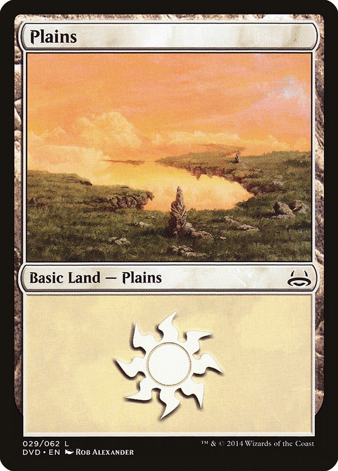 Plains (29) (Divine vs. Demonic) Duel Decks Anthology Magic The