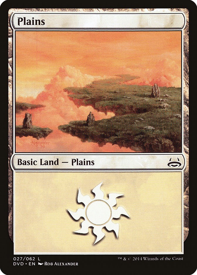 Plains (27) (Divine vs. Demonic) Duel Decks Anthology Magic The
