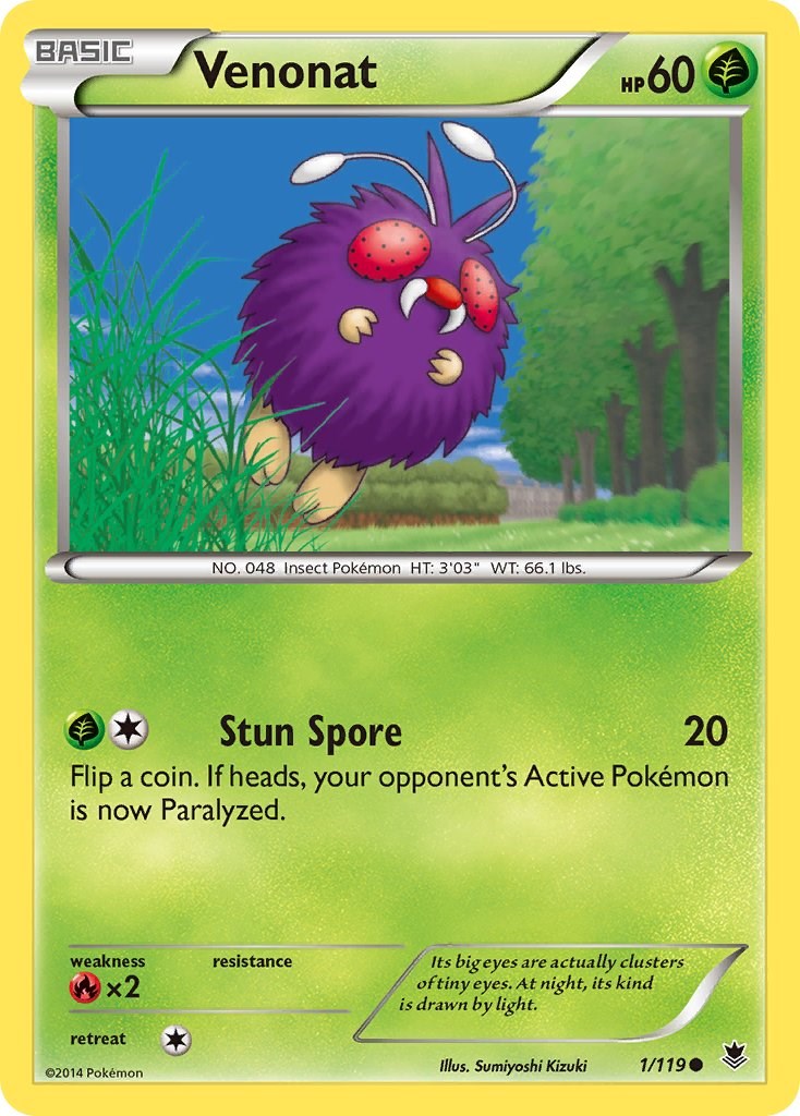 Venonat card artwork
