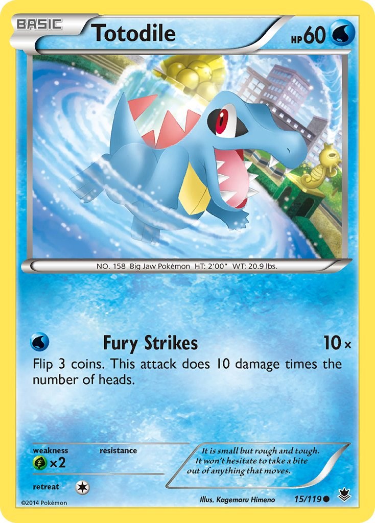 Totodile card artwork