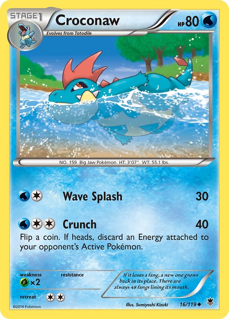 Croconaw card artwork