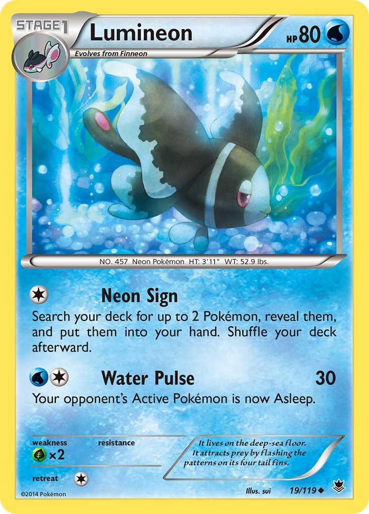 Lumineon card artwork