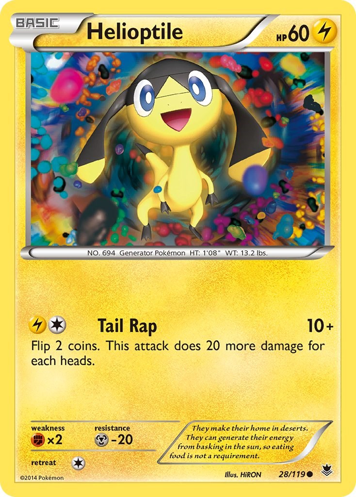 Helioptile card artwork