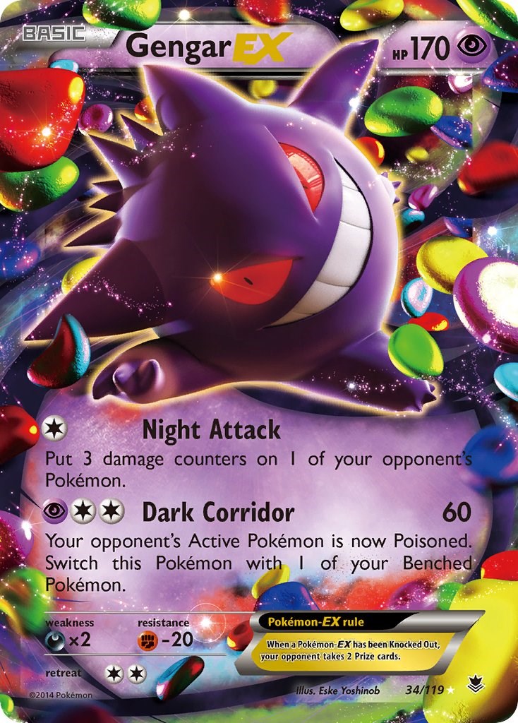 Verified M Gengar-EX - Phantom Forces by Pokemon Cards