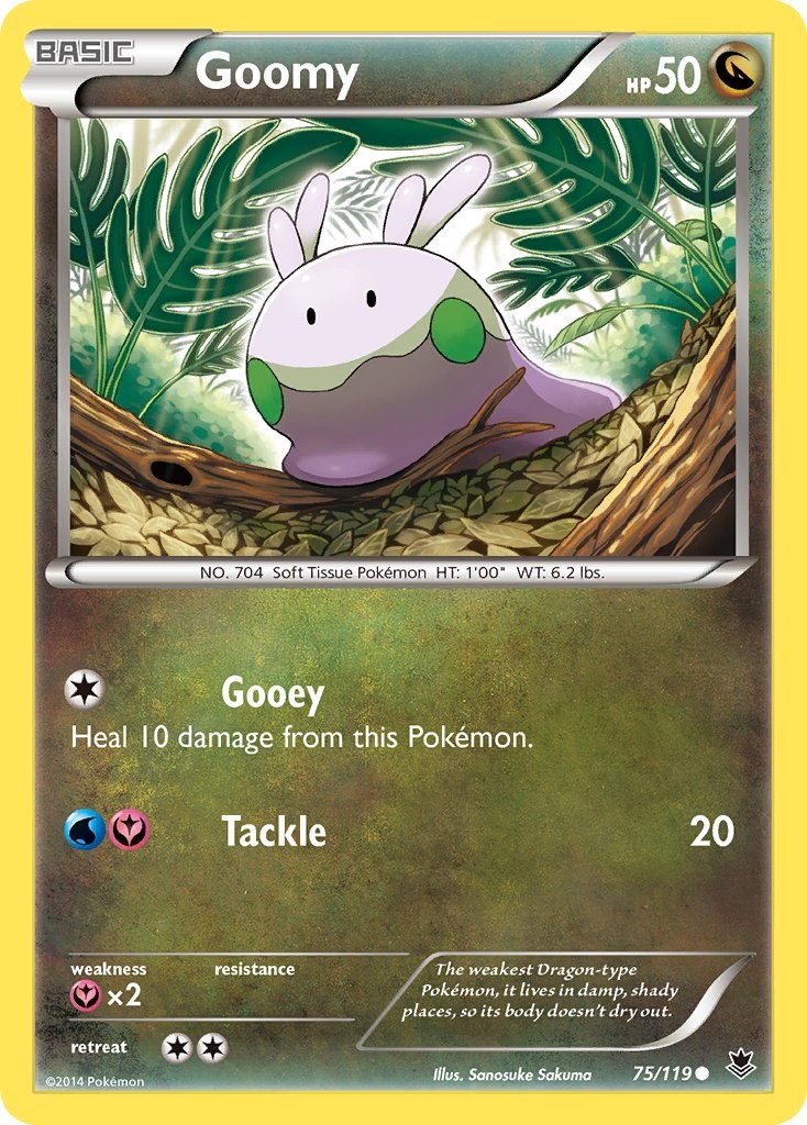 Goomy - Pokémon Dragão Comum - 75/119 - Pokemon Card Game