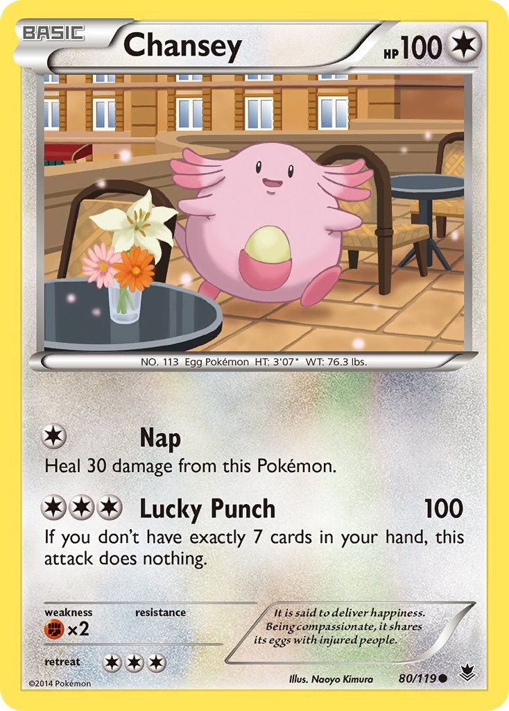 Chansey card artwork