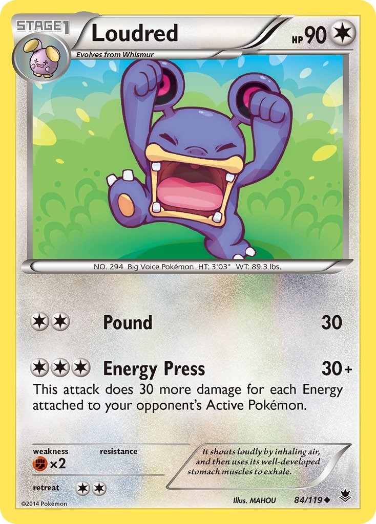 Loudred card artwork