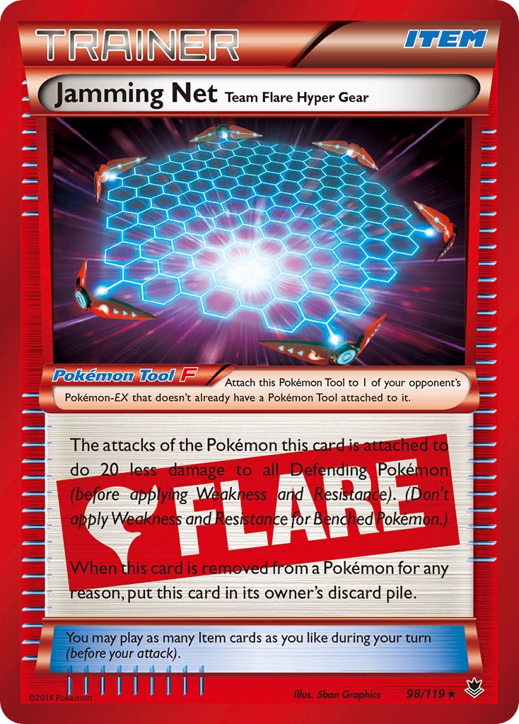 Jamming Net Team Flare Hyper Gear card artwork