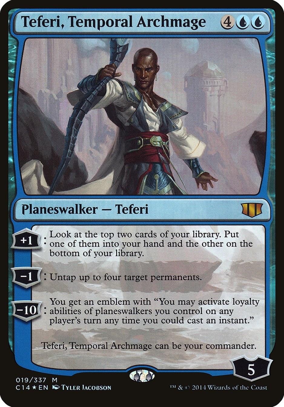 Teferi, Temporal Archmage (Commander 2014) - Oversize Cards - Magic ...