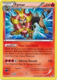 Pyroar card artwork