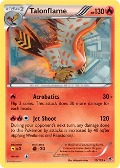 Talonflame card artwork