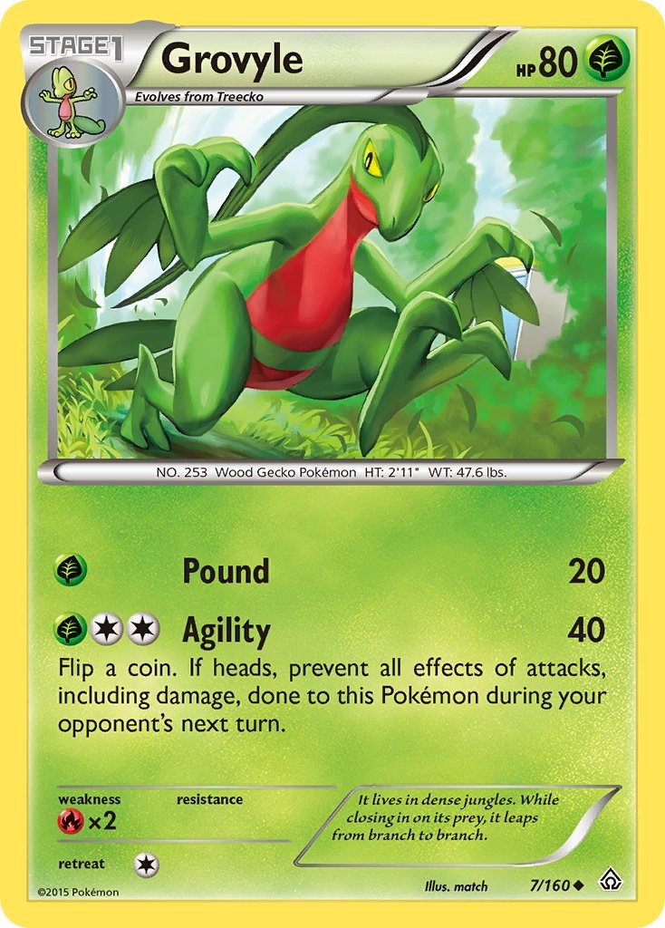 Grovyle card artwork