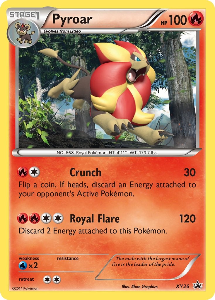 Pyroar card artwork