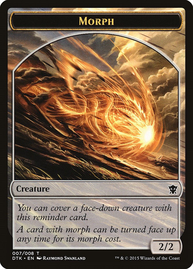 Morph Token Dragons of Tarkir Magic The Gathering