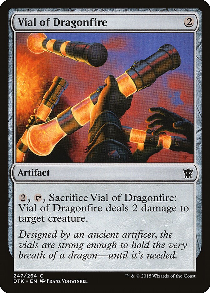 Vial of Dragonfire Dragons of Tarkir Magic The Gathering
