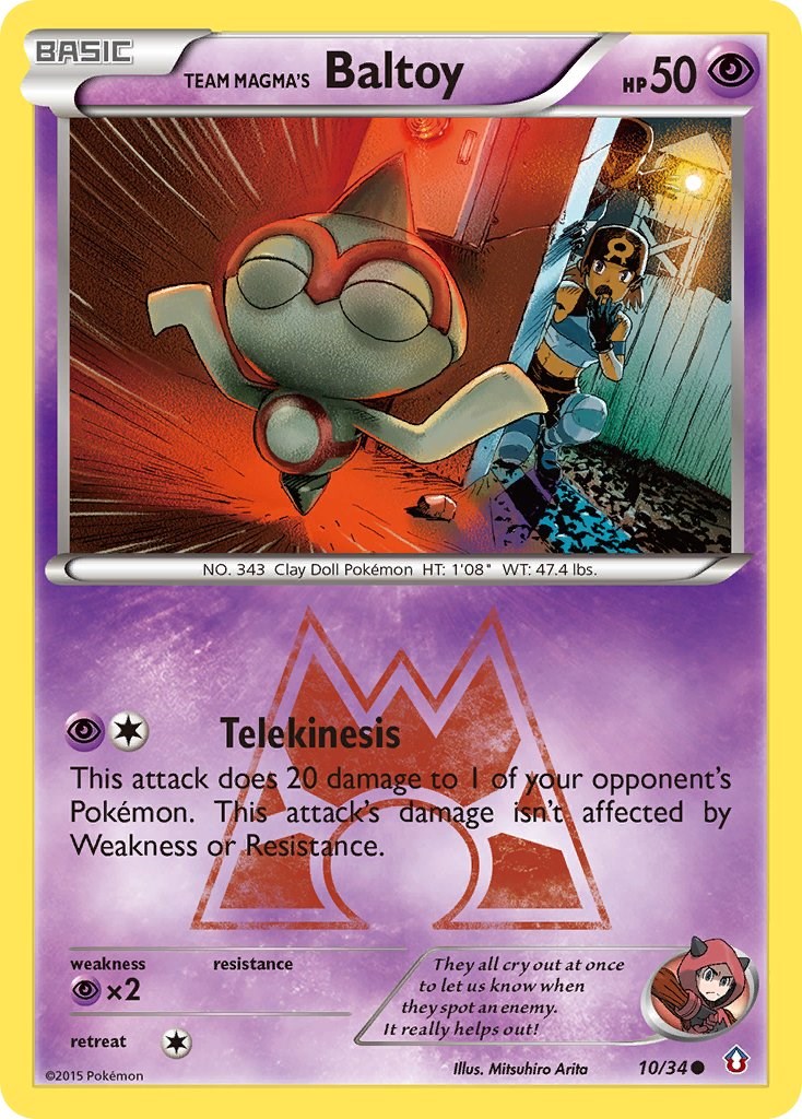 Team Magma's Baltoy card artwork