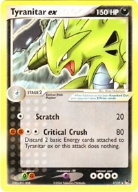 Tyranitar ex card artwork