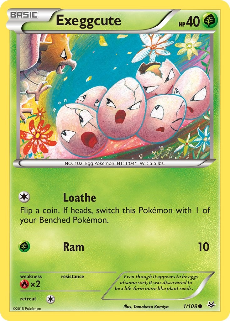 Exeggcute card artwork