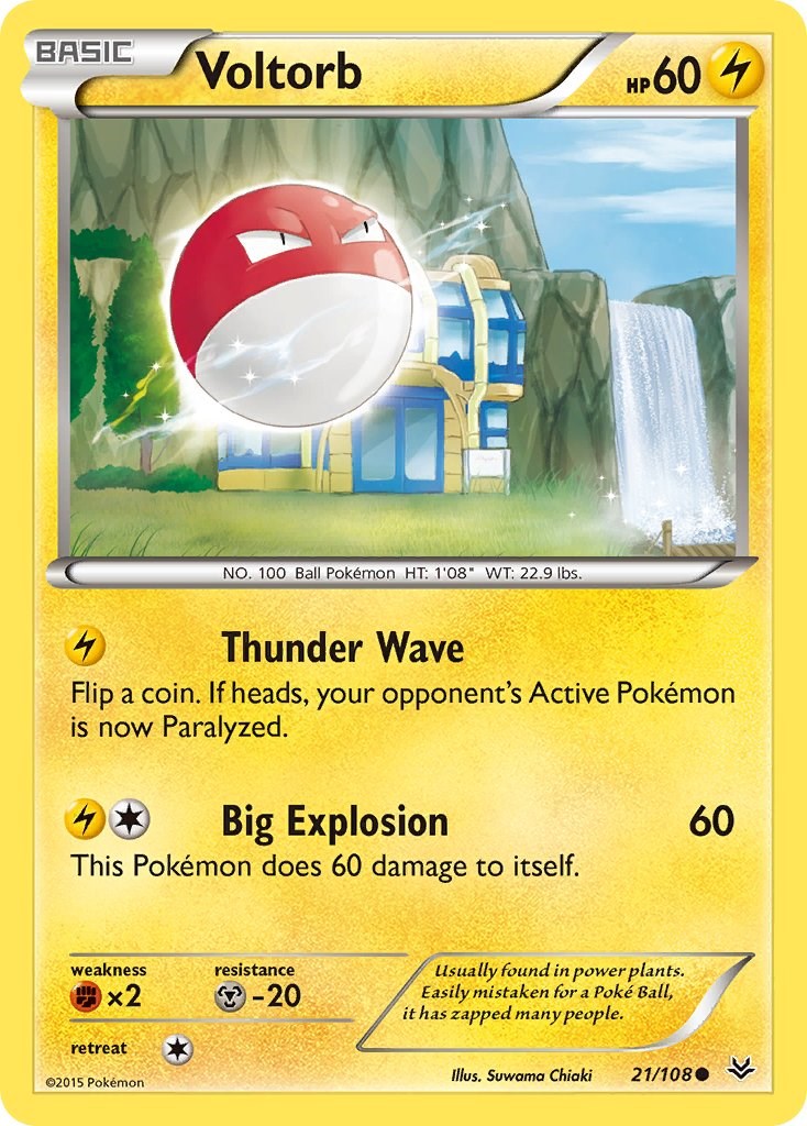 Voltorb card artwork