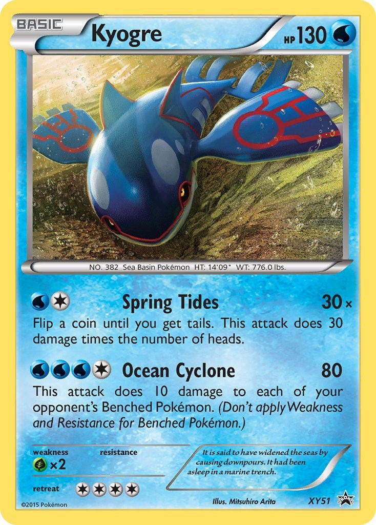 Kyogre card artwork