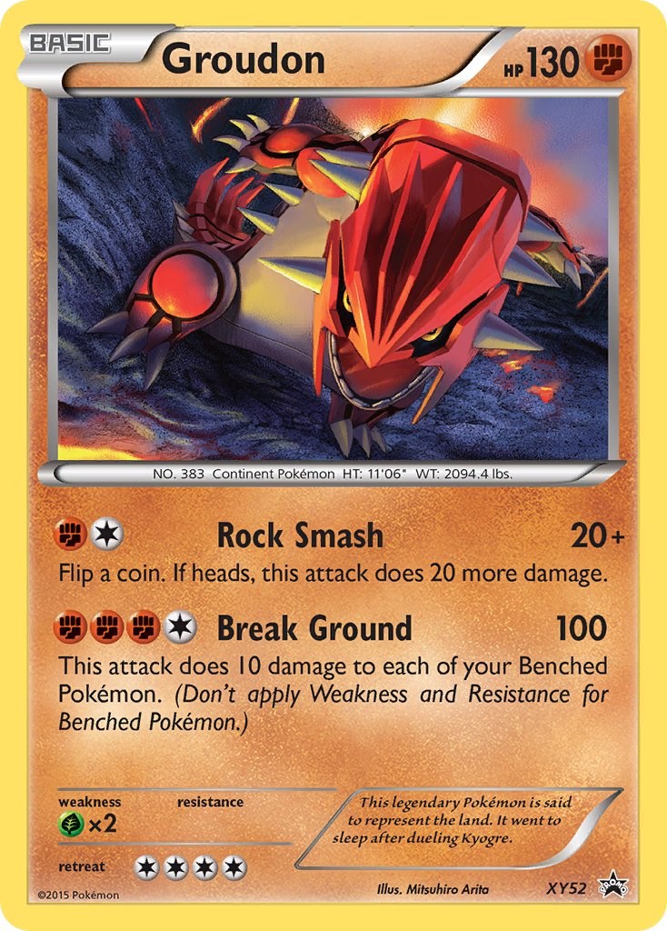Groudon card artwork