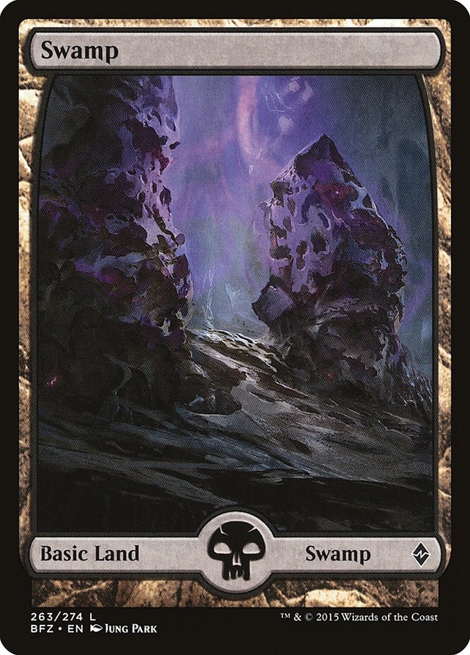 Swamp (263) - Full Art (263) (BFZ)