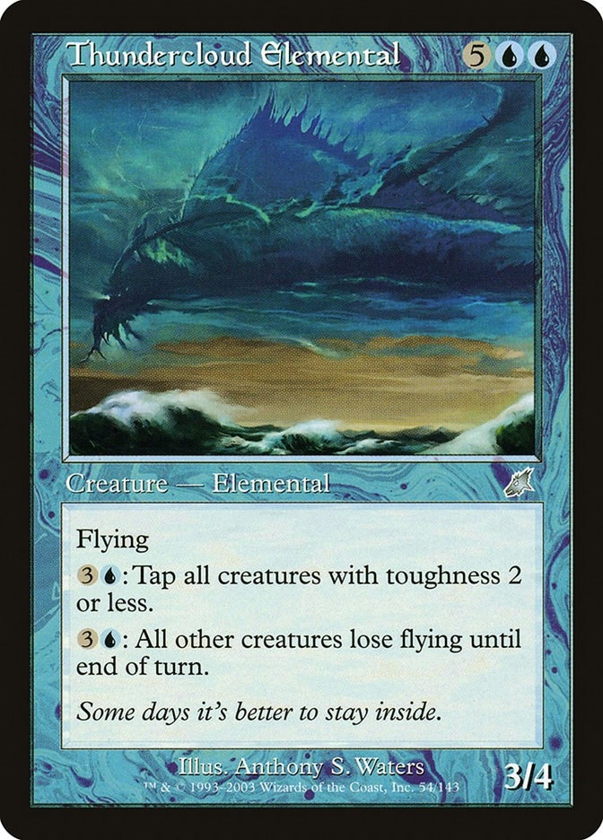 Thundercloud Elemental (54) (SCG)