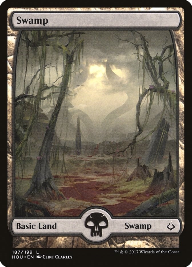 Swamp (187) - Full Art (187) (HOU)