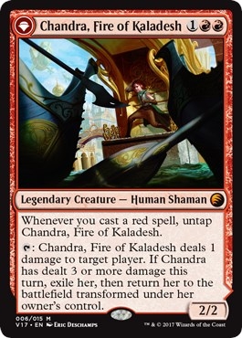 Chandra, Fire of Kaladesh // Chandra, Roaring Flame [From the Vault: Transform]