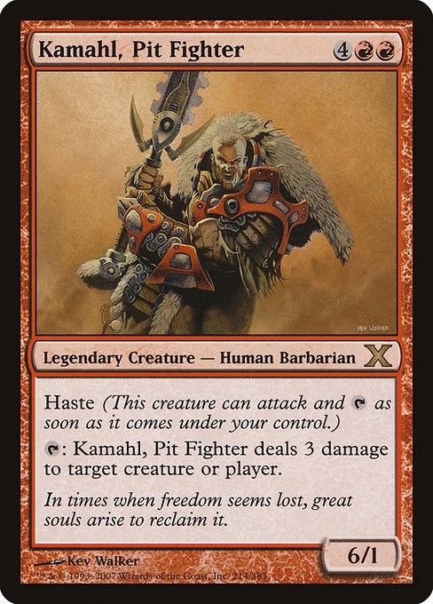 Kamahl, Pit Fighter (Premium Foil) [Tenth Edition]