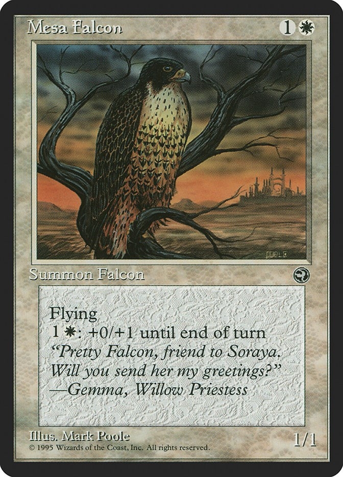 Mesa Falcon (Gulsen Flavor Text) [Homelands]