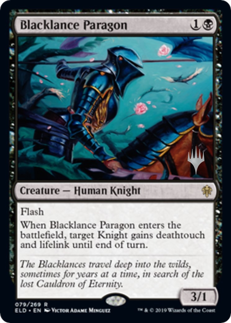 Blacklance Paragon (Promo Pack) [Throne of Eldraine Promos]