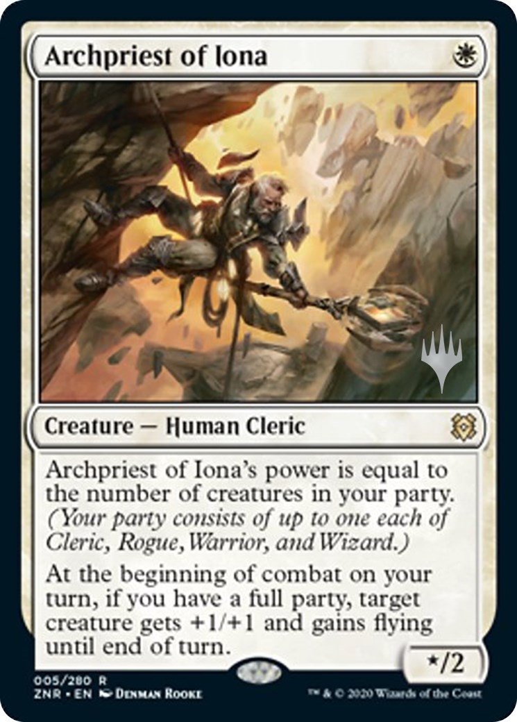Archpriest of Iona (Promo Pack) [Zendikar Rising Promos]