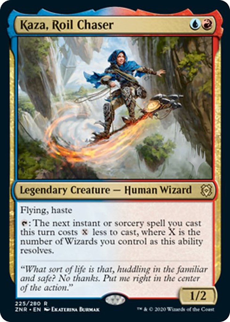 Kaza, Roil Chaser (Promo Pack) [Zendikar Rising Promos]