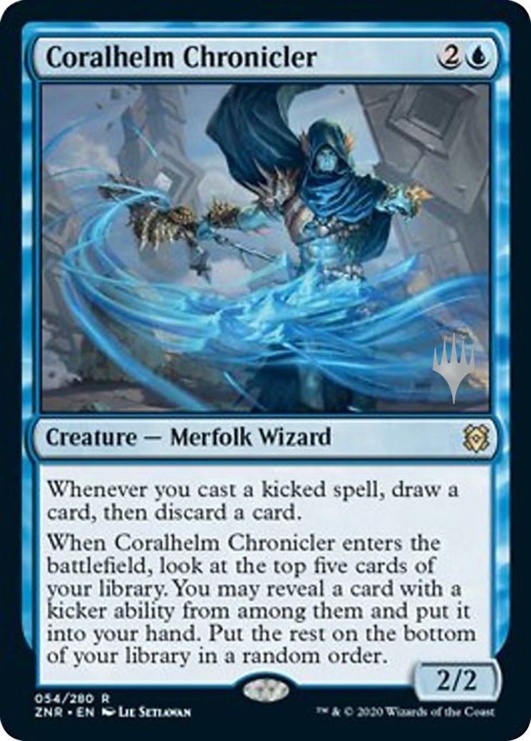 Coralhelm Chronicler (Promo Pack) [Zendikar Rising Promos]