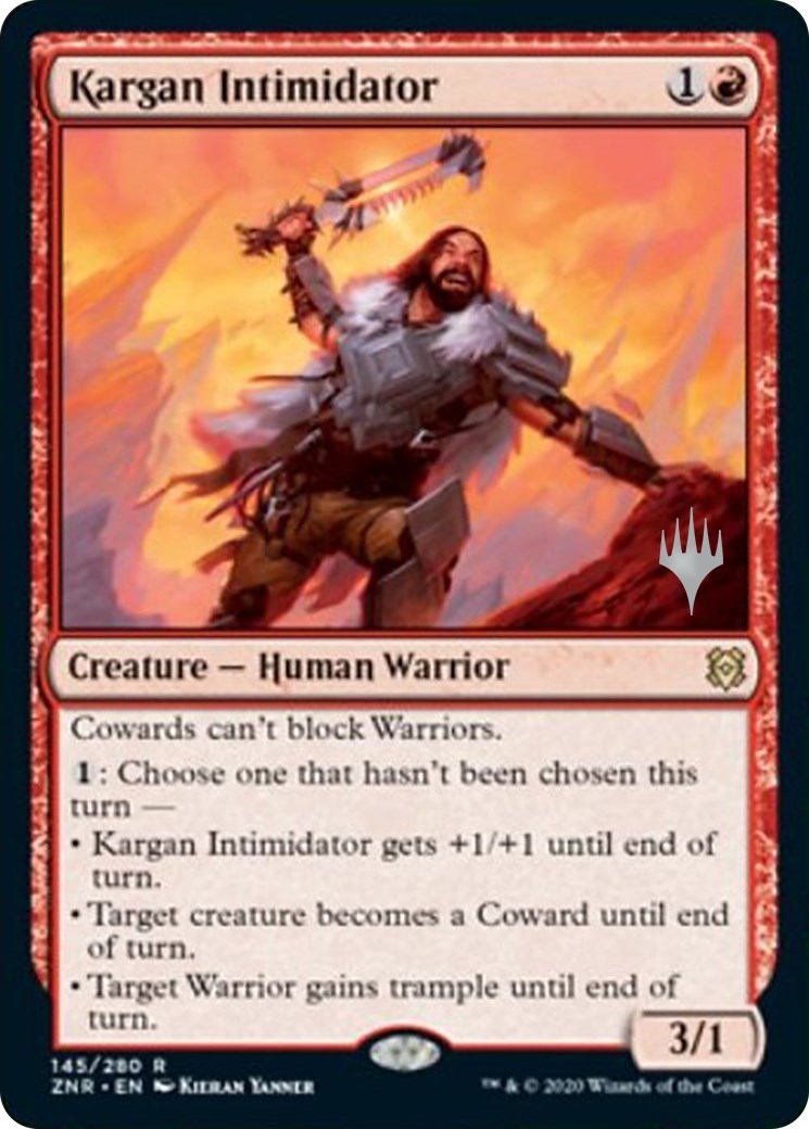Kargan Intimidator (Promo Pack) [Zendikar Rising Promos]